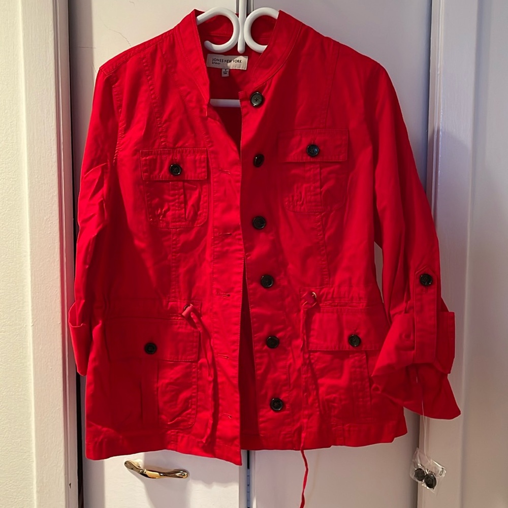 BN Red Jones New York jacket. size S